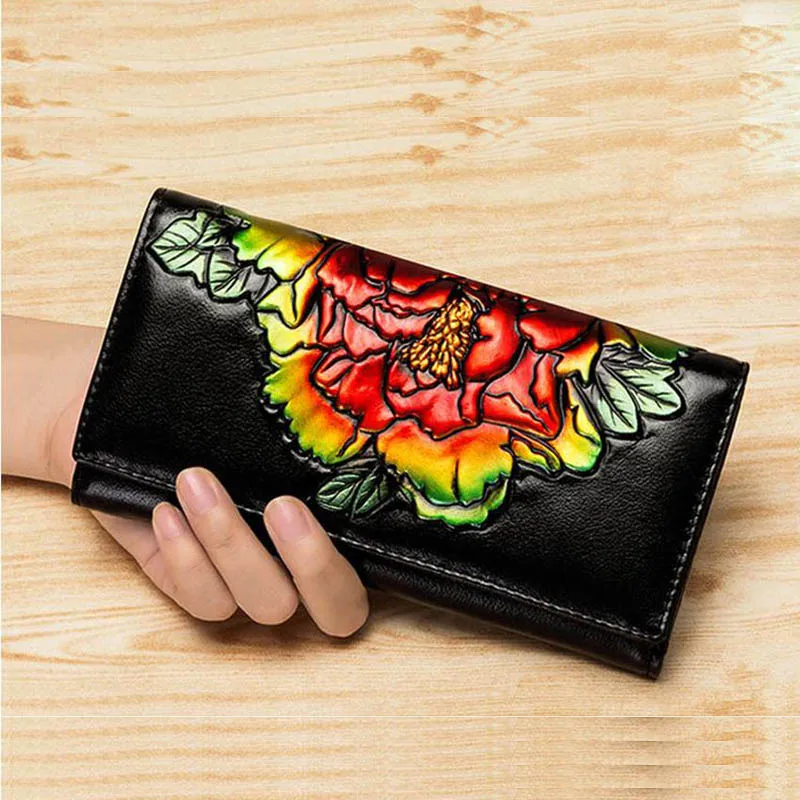 

Genuine Leather 2021 New Trend Famous Brand Wallet High Quality Fashion Atmosphere All-match Temperament Clutch Card Holder