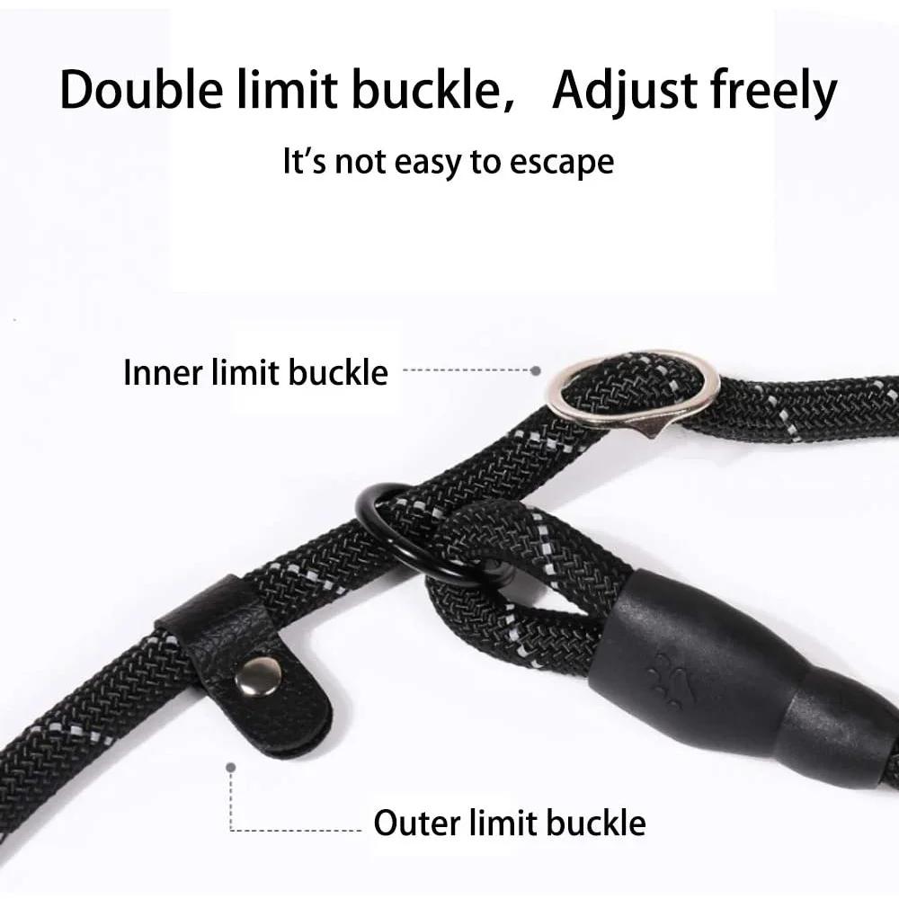 Поводок-скользящий для собак светоотражающая прочная тренировочная веревка с