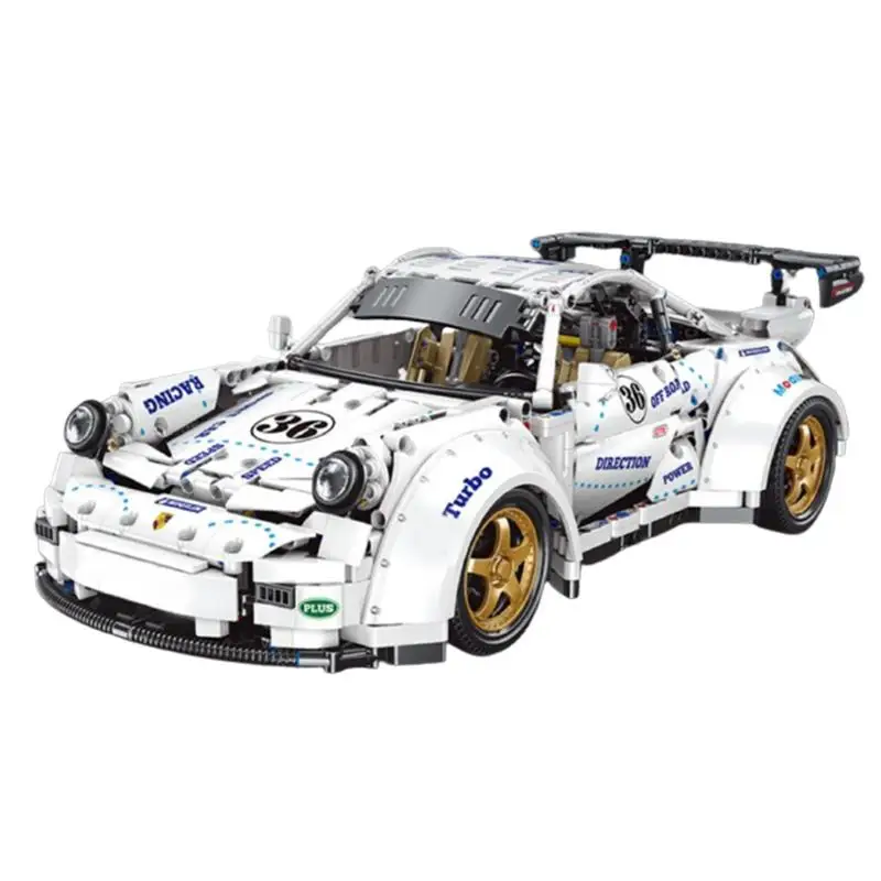 

Модель 1:8 супер 911 широкоугольный Быстрый гоночный автомобиль брикет кирпичи технический комплект яростная игрушка для детей