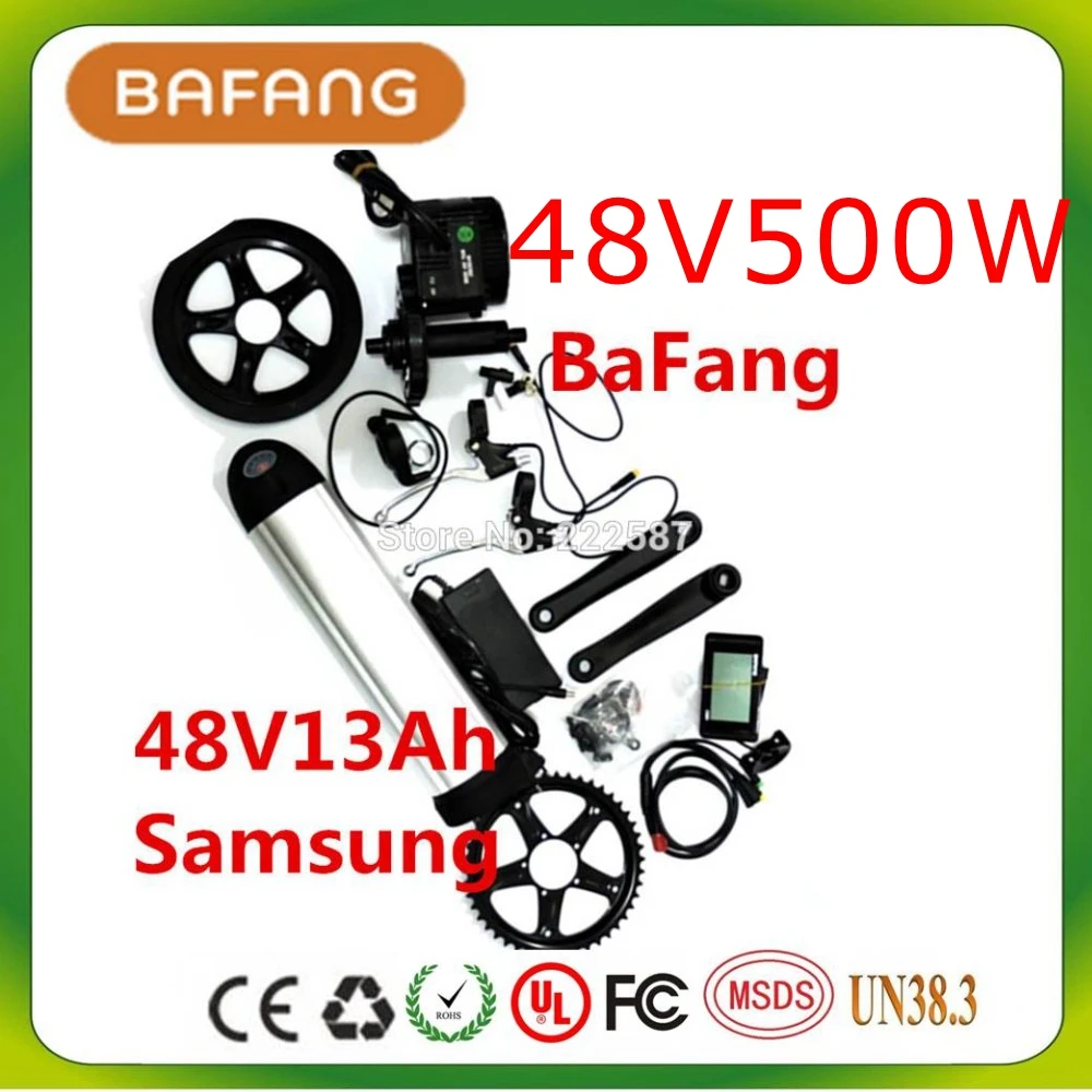 48 в 500 Вт 8fun/комплекты коленчатого вала bafang + 13 Ач бутылка для воды батареи Samsung C961