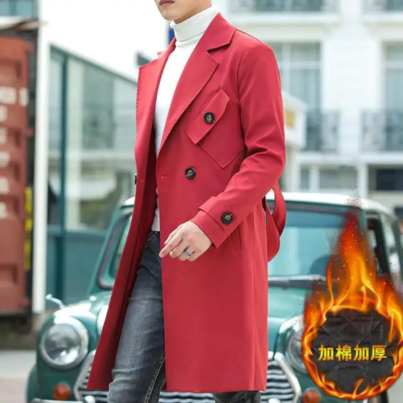 

Двубортная ветровка, мужское стильное бархатное пальто, длинные винтажные Британские ретро английские тренчи, армейские зеленые куртки