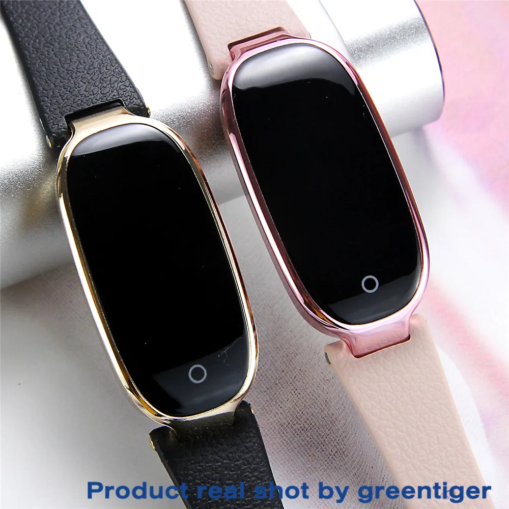 Greentiger S3 смарт-браслет модные женские Смарт-часы монитор сердечного ритма фитнес-трекер умный браслет подарок леди