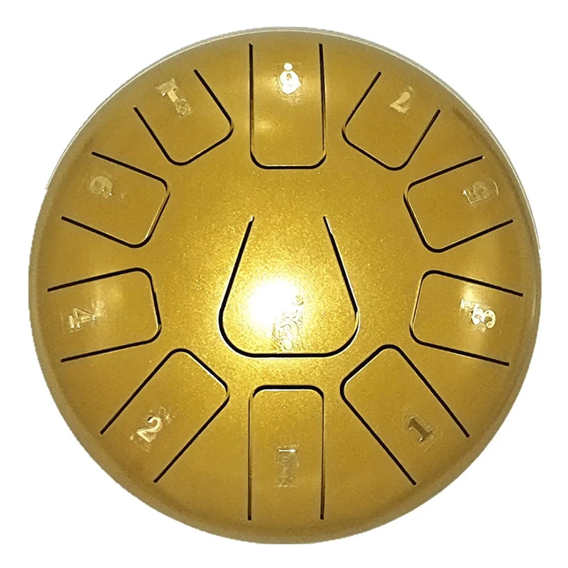 

8 Inch 11 Tones Steel Tongue Drum with 1 Pair Mallets Storage Drum Bag Percussion Musical Instruments Hand Pan Drum