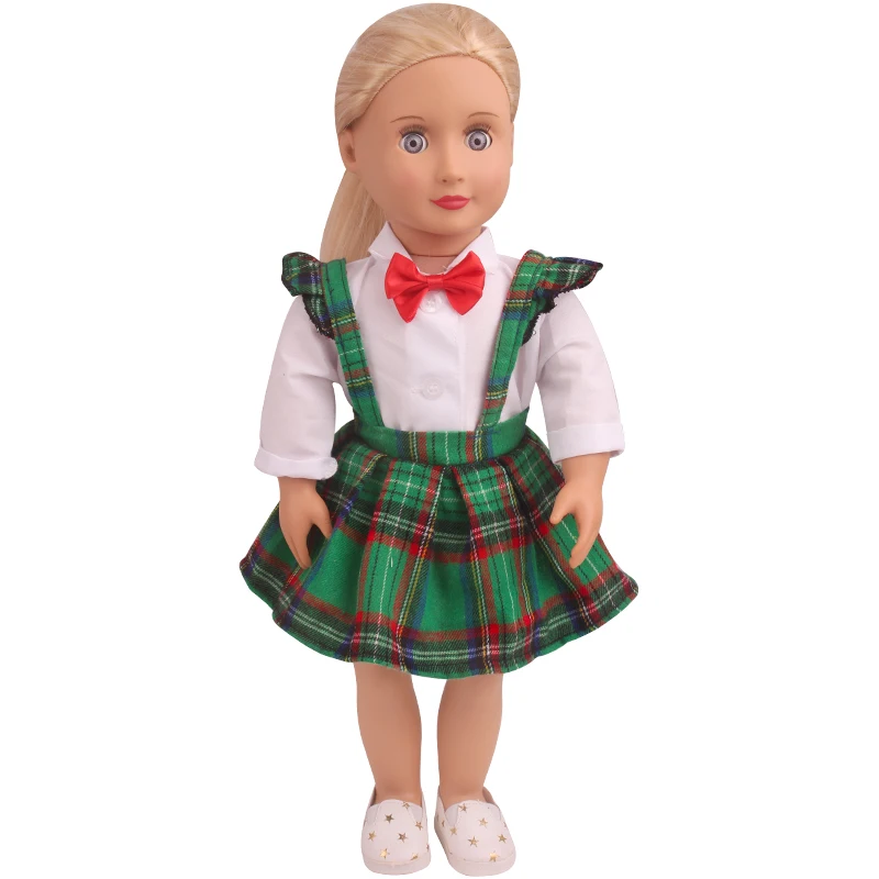 18-дюймовая Одежда для кукол девочек черный наряд на Хэллоуин + шляпа американское