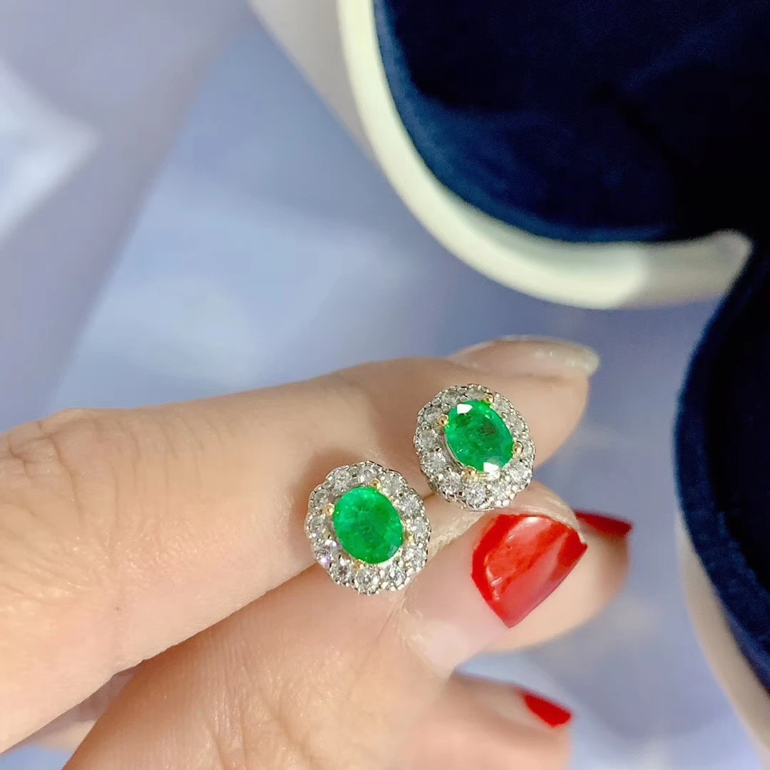 Изысканные серьги с зеленым изумрудом, серебряные серьги для девочек, натуральный драгоценный камень, серебро 925 пробы, подарок на день рождения для девочек, распродажа