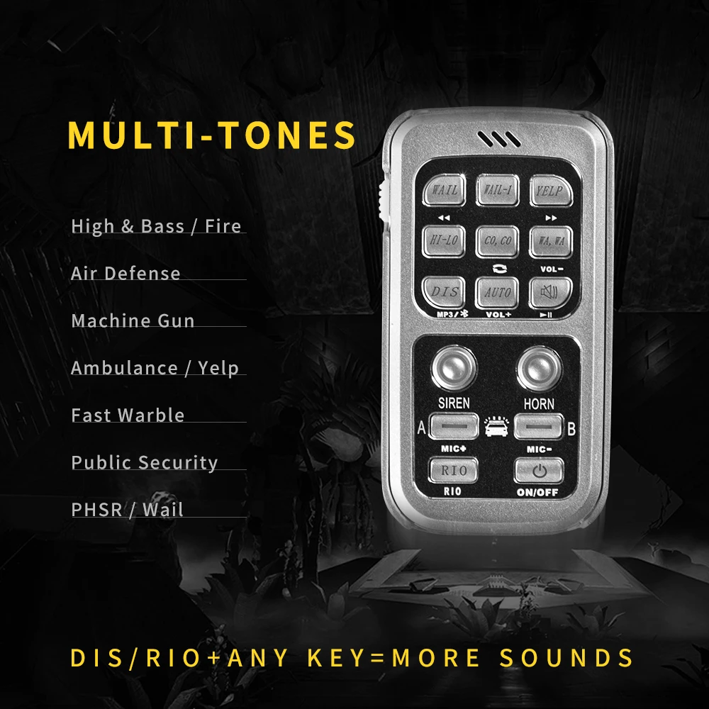 YHAAVALE полицейский автомобиль сирена Рог громкий усилитель Электрический PA