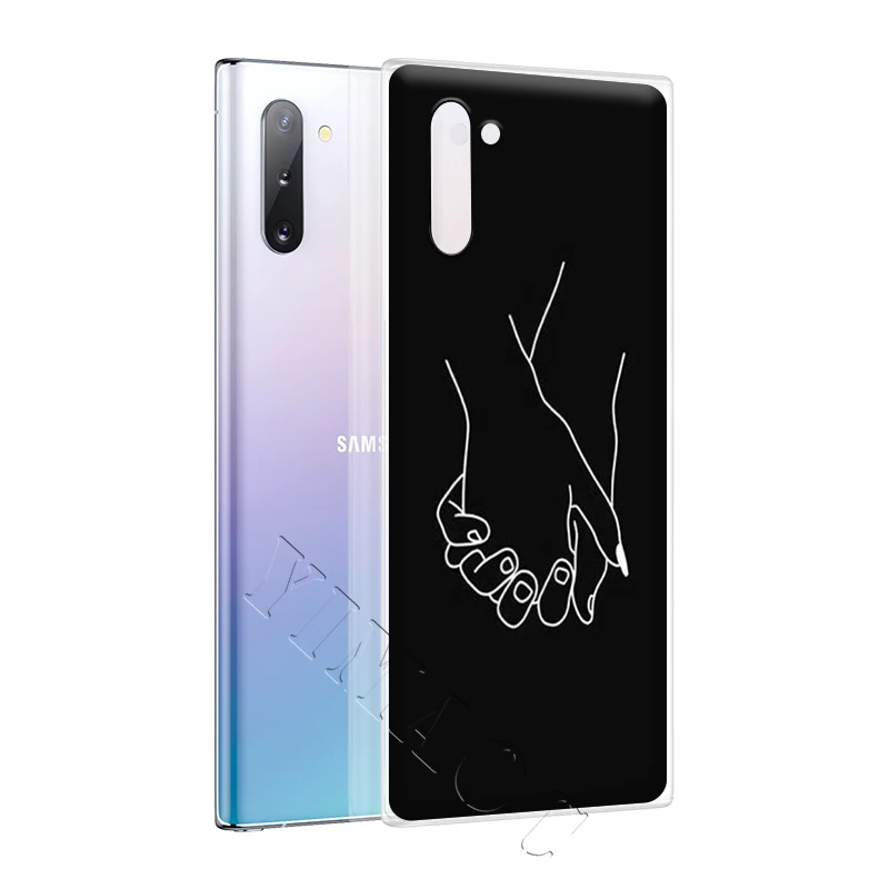 YIMAOC минималистский линейный парный чехол для Samsung Galaxy S10 S9 S8 S7 Plus A70 A60 A50 A40 A30 A20 A10 A50S