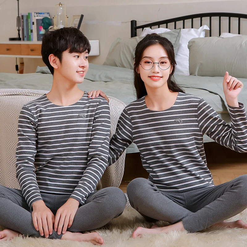 

Комплект нижнего белья для мальчиков и девочек, осенне-зимняя катионная Пижама, детское термобелье с постоянной температурой на 37 °, одежда ...