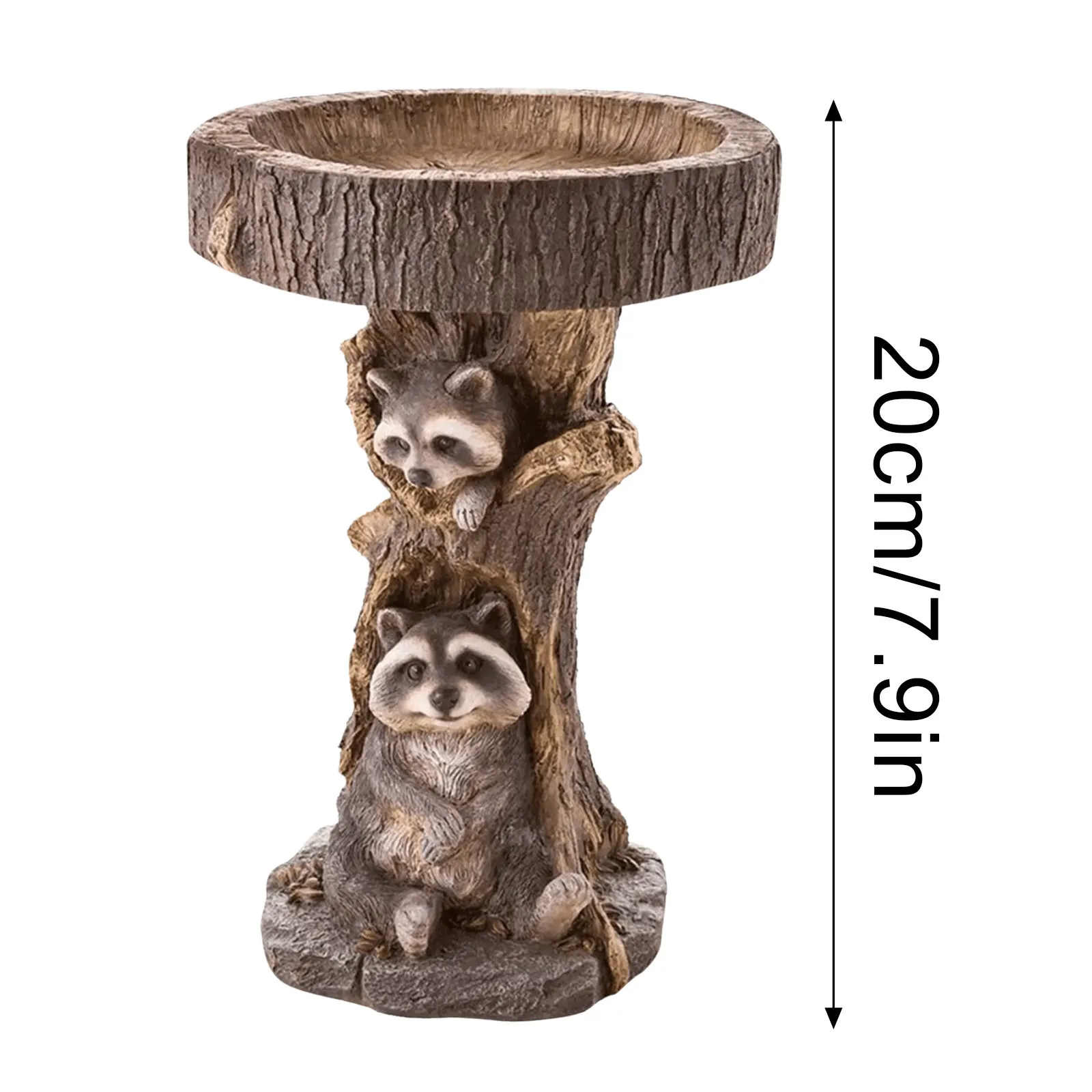 

2021 home decor Beautiful Sunflower Bird Bath Brown Pedestal Handmade For Outdoor