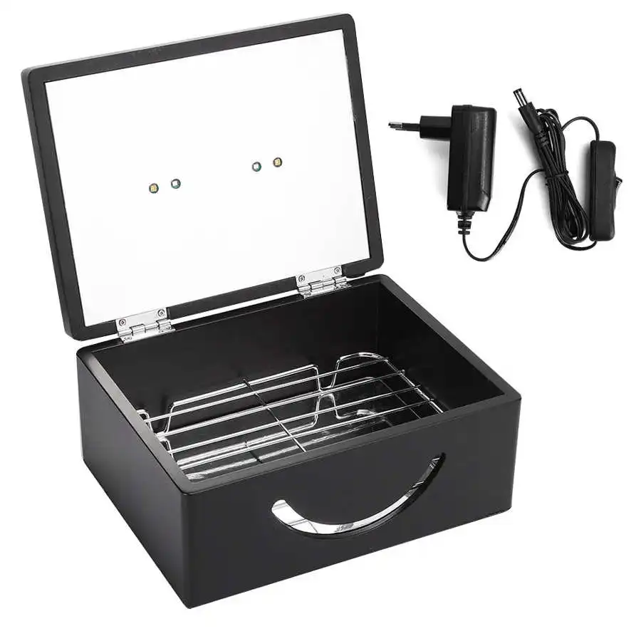 Коробка для хранения инструментов ногтей с УФ светодиодный 12 Вт 2 в 1 100 240