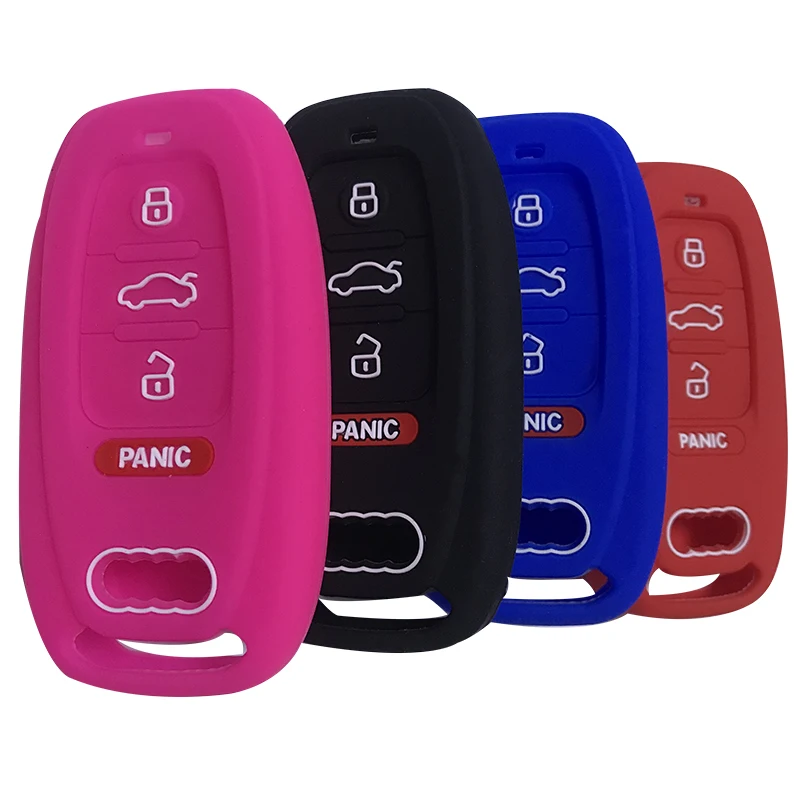 

Чехол для дистанционного ключа, чехол для Audi A3 A4 S4 A5 S5 A6 S6 A7 S7 A8 S8 Quattro Q5 Q7 Allroad, силиконовый чехол для ключа, чехлы для автомобильных ключей