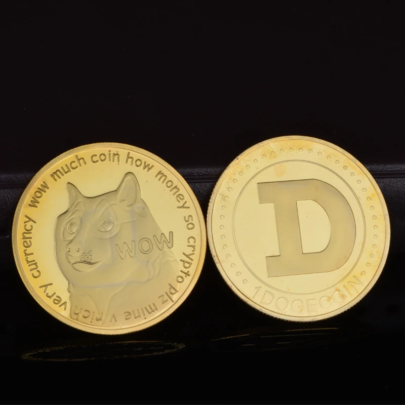 Магазин с фабрики виртуальная монета Dogecoin физическая металлическая