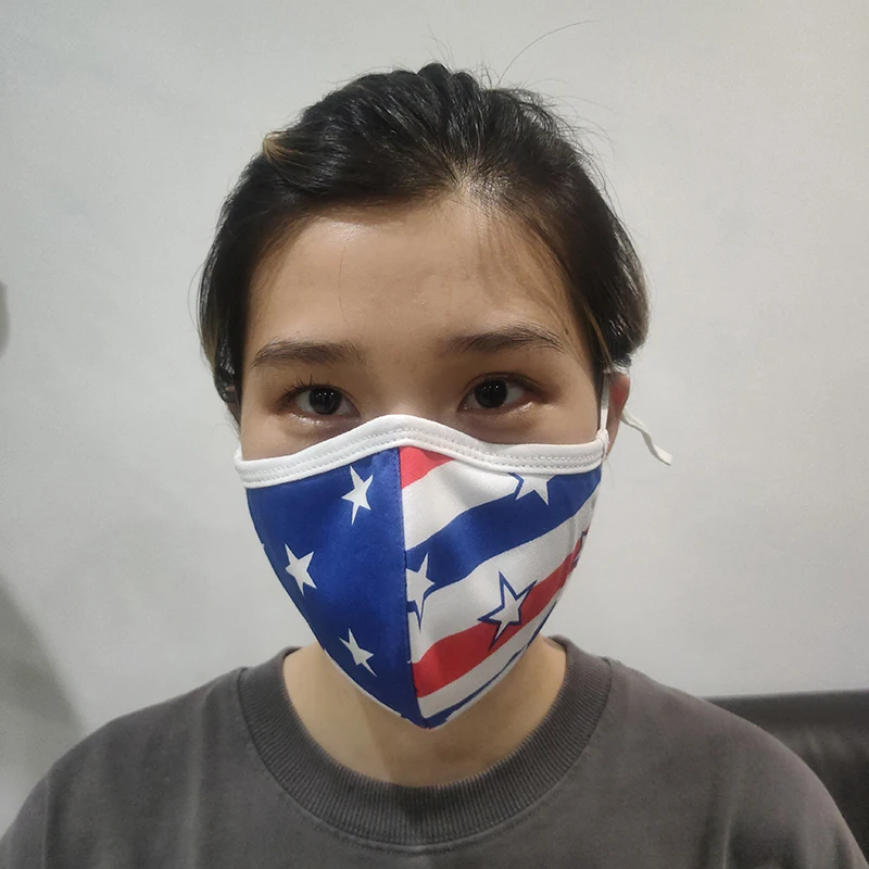 

Washable elastic Earloop Face Breathing Mask Reusable Anti Dust Cotton Mouth Mask Fashion Black Mask For Adults