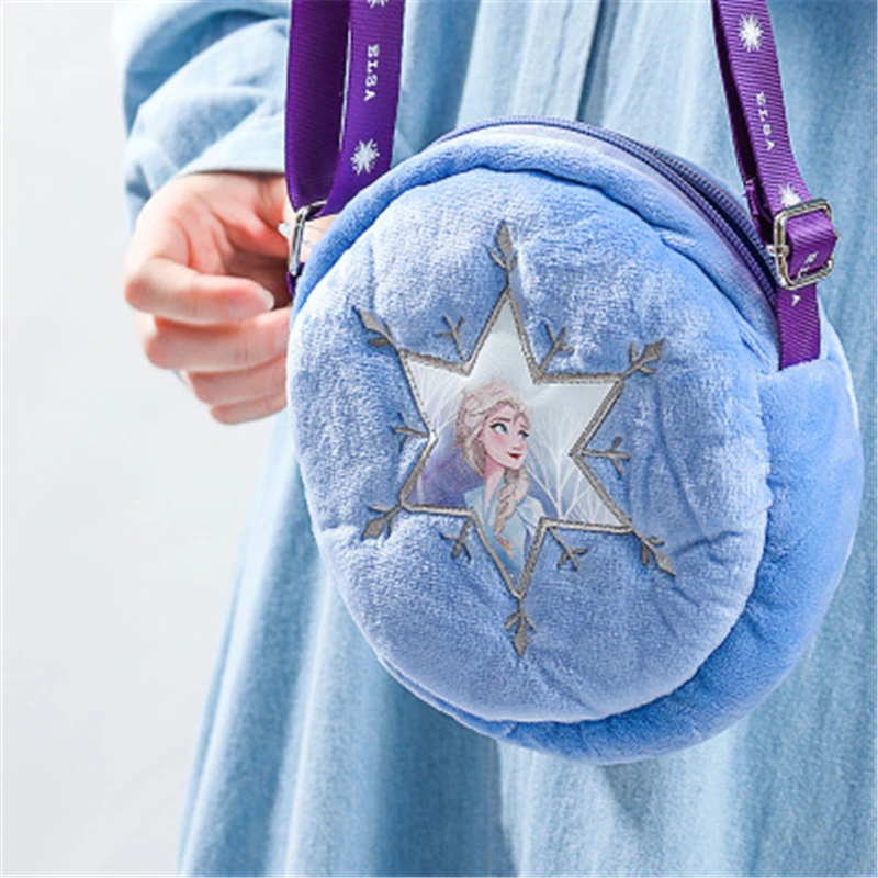 

Disney Frozen Elsa Girl Shoulder Bag Crossbody Bag Soft Cute Wallet Gift for Kids Tote Bags for Women