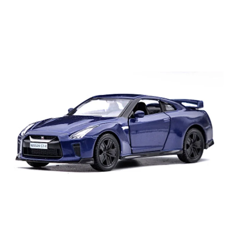 1/36 Nissan GTR сплав Diecast Отступить Игрушечные Модели автомобилей для коллекция