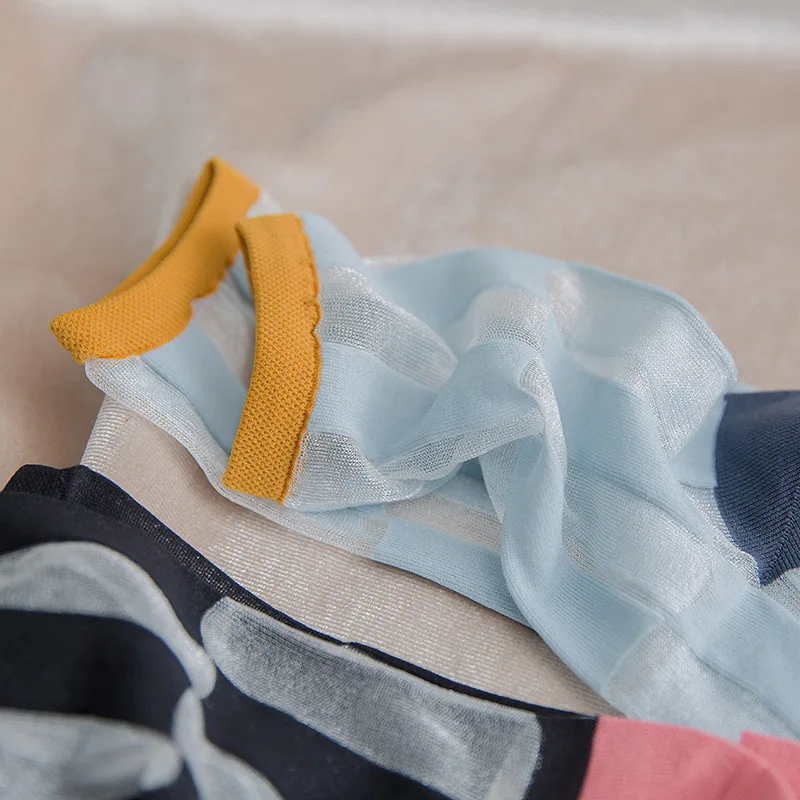 Женские повседневные носки 1 пара весенние модные длинные тонкие мягкие дышащие