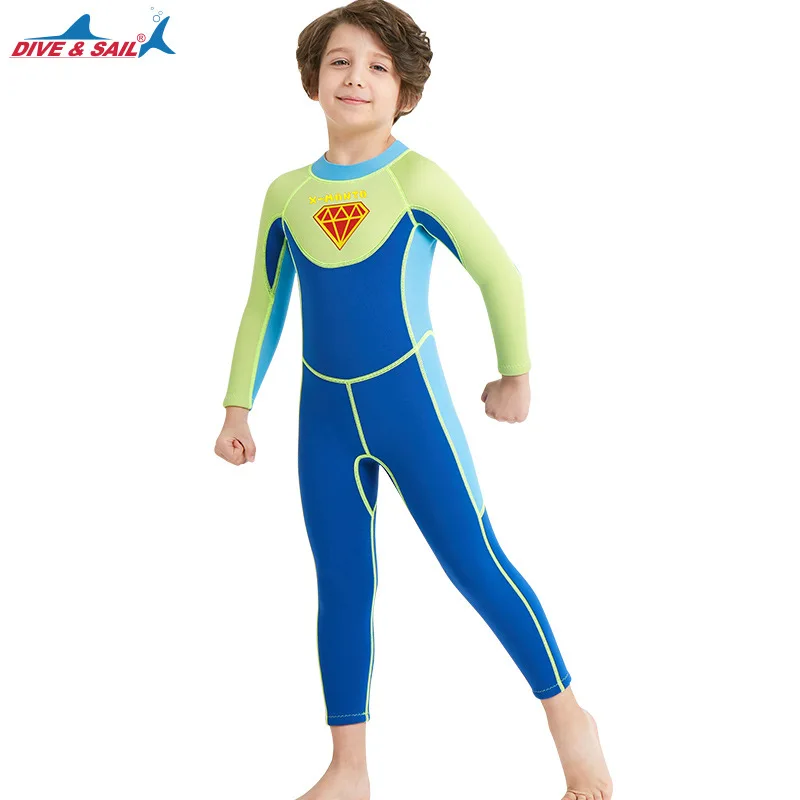 Неопреновые Термокостюмы для дайвинга и Паруса мальчиков 2 5 мм детские теплые
