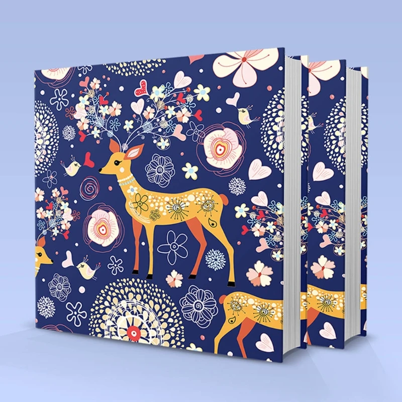 

12inch Picture Photo Album Adhesive Self-Stick Baby Kids Memory Book Fotoalbum W0YC