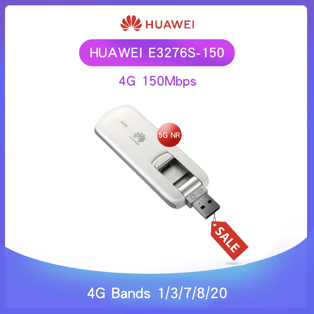 

Unlocked Huawei E3276s-150 150Mbps 4G LTE USB Modem with SIM Card Slot +2pcs antenna