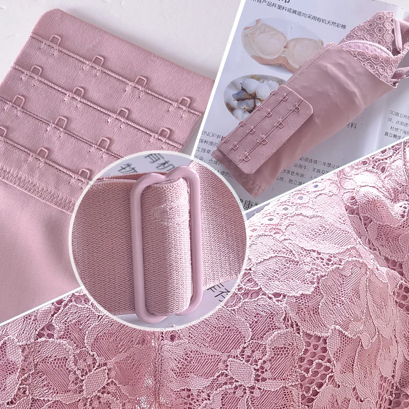 Wire Free Bra Women Plus Size Lingeire Sexy Lace Underwear Thin Cup Brassiere Femme 34 to 50