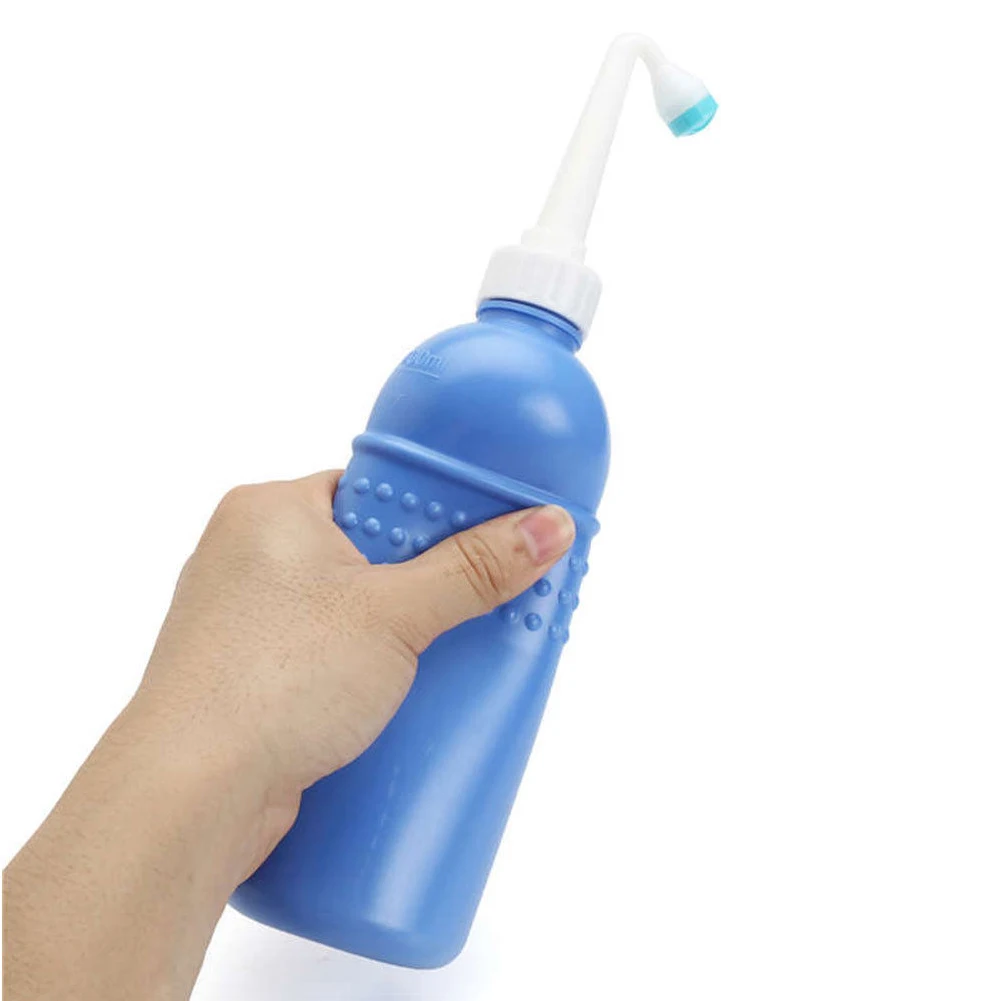 

450ml Portable Empty Bidet Bottle Handheld Travel Toilet Hand Spray Seat Water Tolls Bathroom Random Color