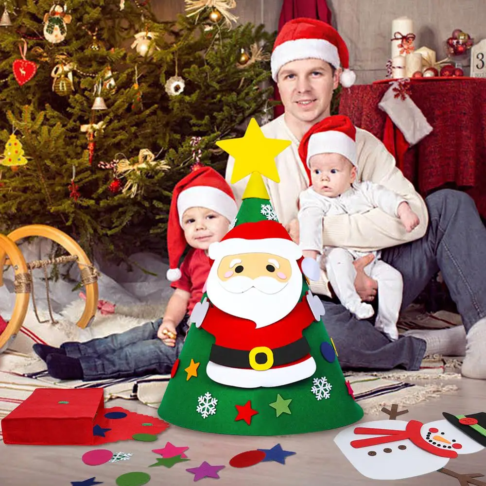 Новогодние игрушки OurWarm Рождественская 3D войлочная елка сделай сам