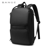 bange fashion business large slim 15 laptop backpack men multi function usb charging travel backpack school bag for teenager