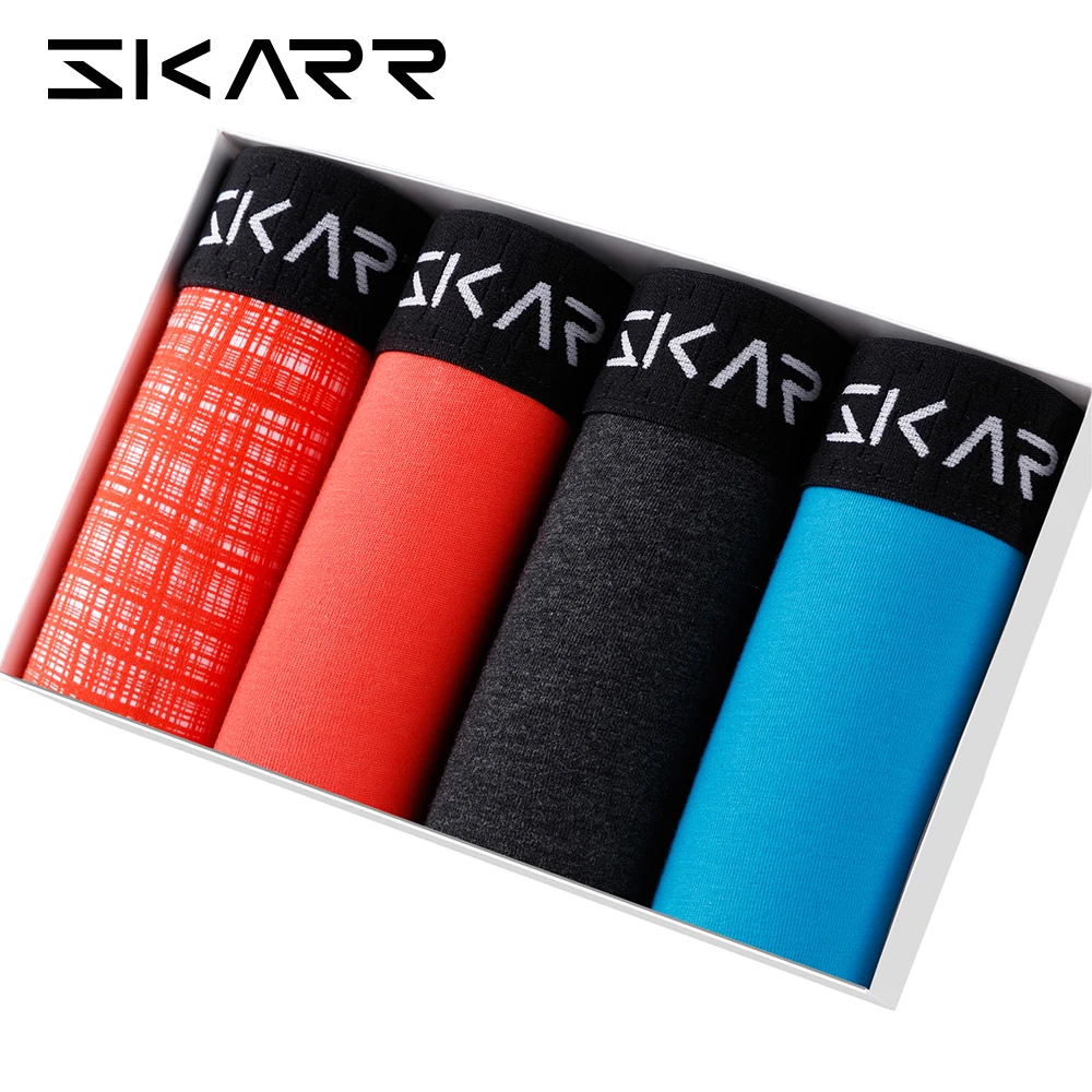 Комплект сексуальных мужских трусов с принтом трусы-боксеры для геев хлопковое