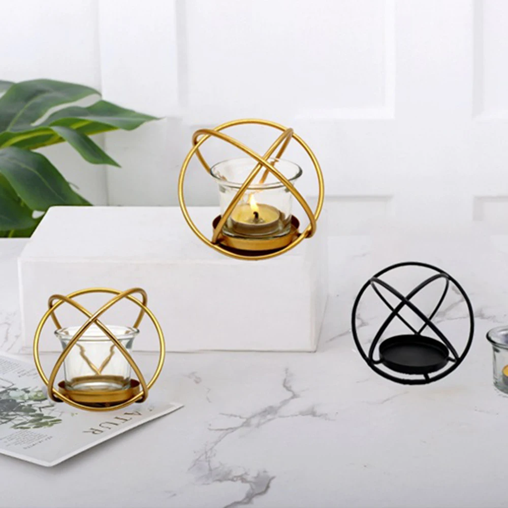 Новый современный модный геометрический Железный Подсвечник настенный