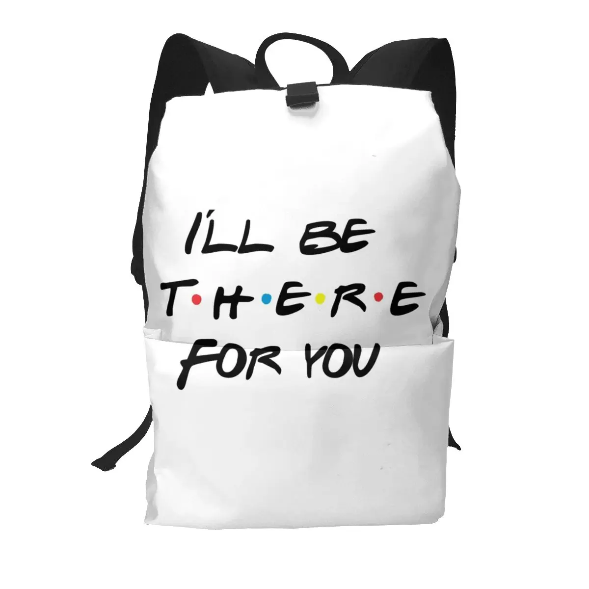

Friends Tv Backpacks Television Sitcom Leisure Polyester Fitness Backpack Female Breathable Bags