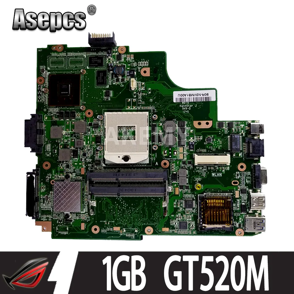 Asepcs K43SJ Материнская плата ноутбука для Asus X43S A43S K43S A83S A84S K43SV материнская 100% OK 1 ГБ