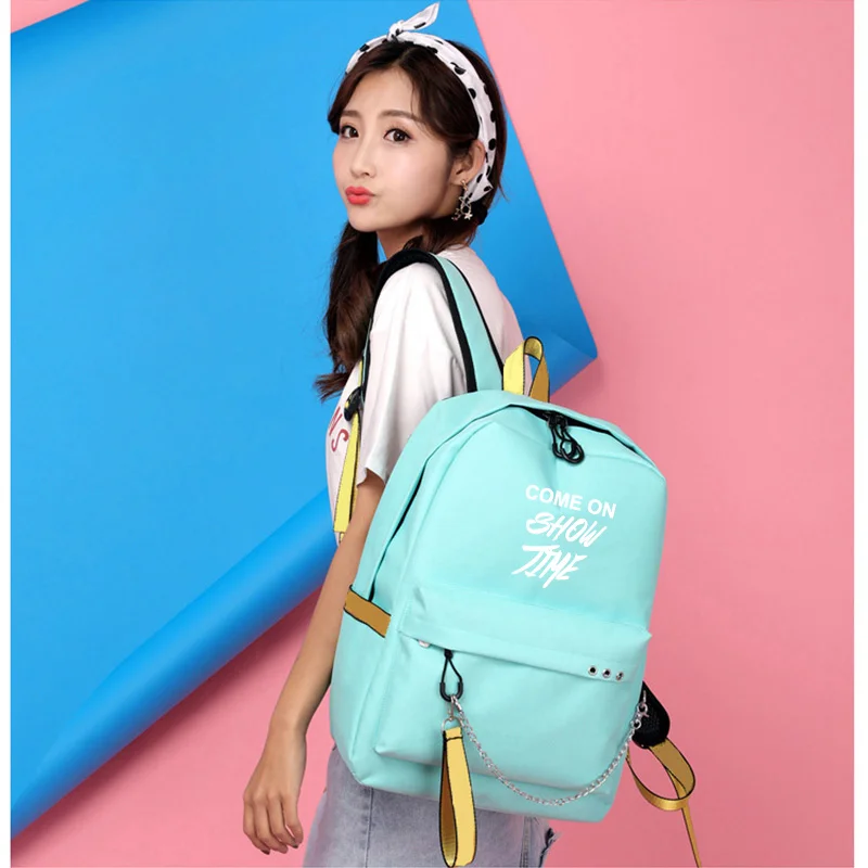 Светящийся школьный рюкзак IMIDO с индивидуальными буквами дорожные сумки для