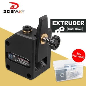 3dsway 3d printer parts mk8 extruder clone dual drive extruder upgrade bowden ddb extruder 1 75mm filament for ender3 cr10 mk8 free global shipping