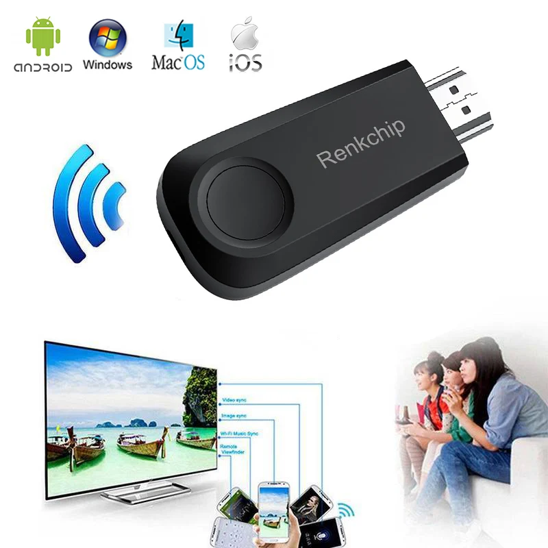 2 4G WIFI Дисплей Dongle HDMI совместимый Miracast Airplay отзеркаливание DLNA для Android iOS смартфона