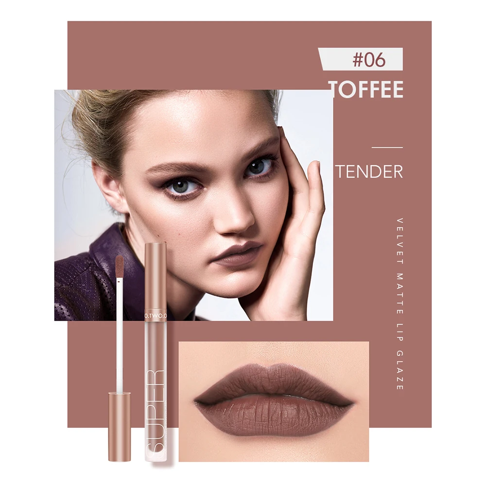 

Liquid Lipstick Matte Lip Gloss Cosmetic Lightweight Lip Glaze Long Lasting Lip Tint Waterproof 12 Color Lips Makeup