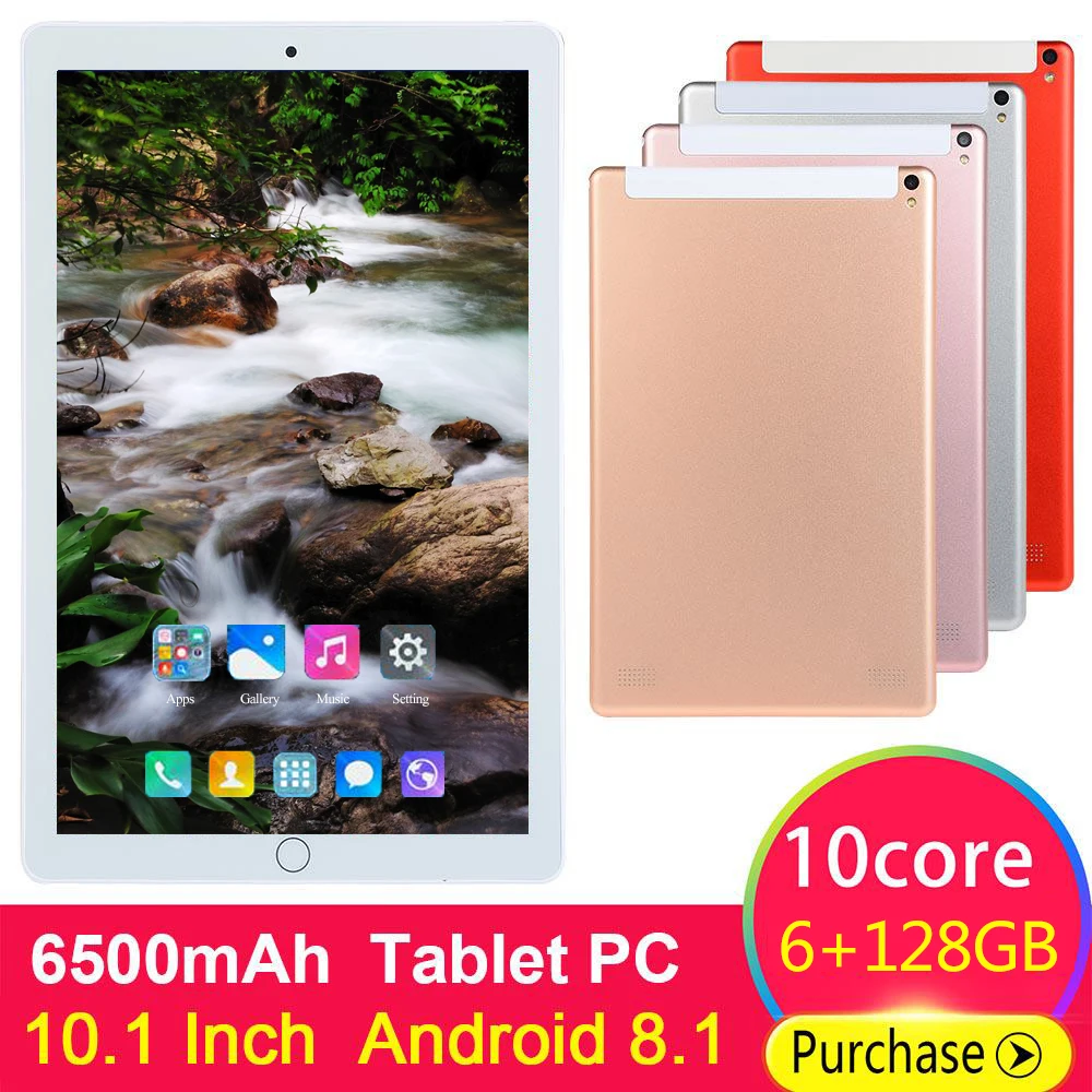 

Планшет с 10,1-дюймовым дисплеем, LTE 3G, 4G, 10-ядерный процессор, Android 2021, ОЗУ 6 ГБ, ПЗУ 8,0 ГБ, WiFi, GPS, Bluetooth, две SIM-карты