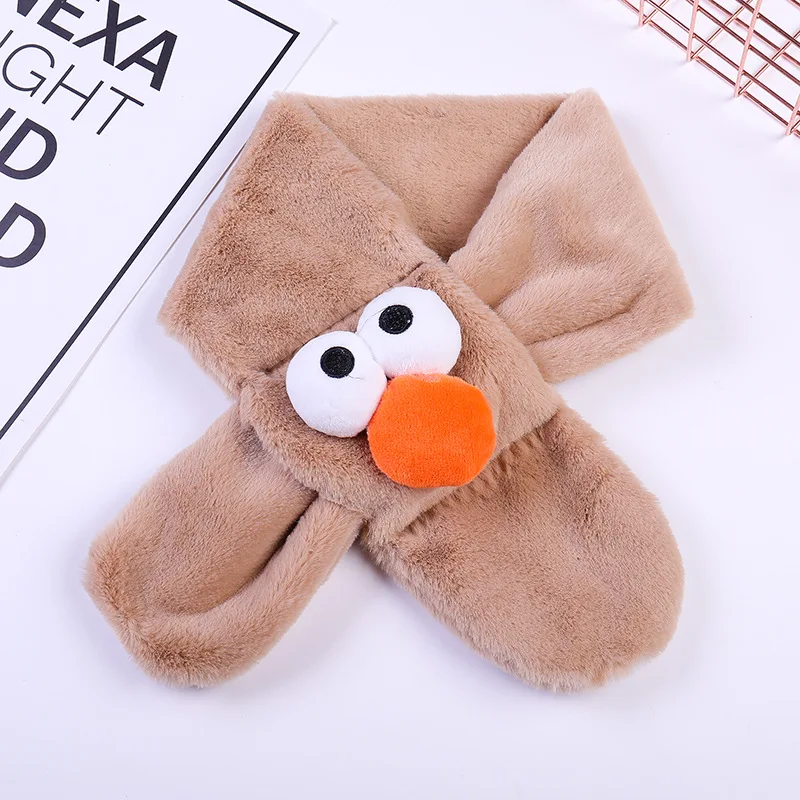 Детские шарфы Осень зима новый плюшевый шарф с рисунком Большого Носа для детей