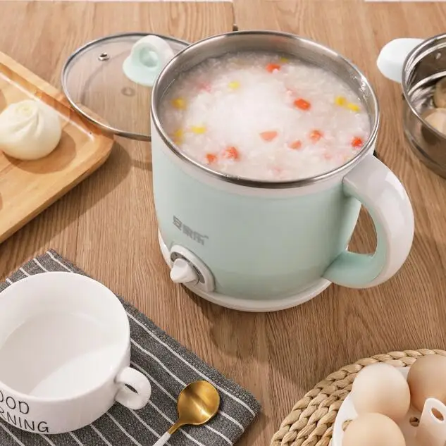 Зеленый сплит дизайн кухонная плита электрическая утварь Студенческая кастрюля