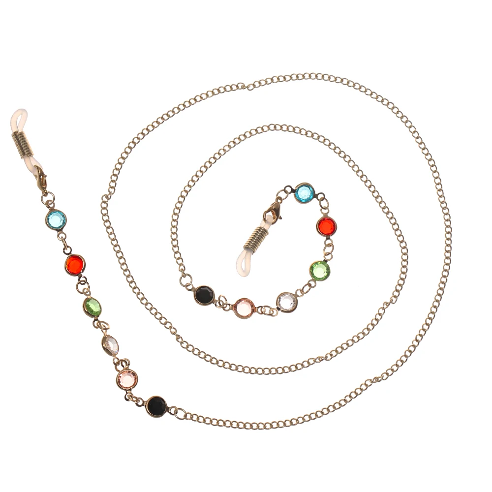 Стеклянные бусины Длинная цепочка для очков женщин и мужчин шнурок ремень