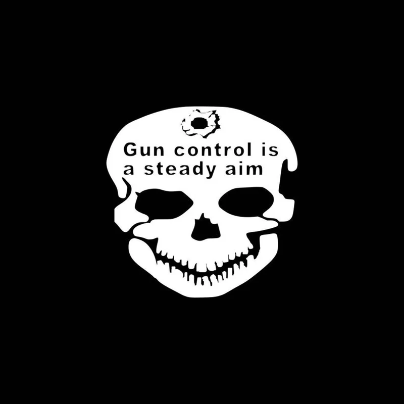 Черный/Серебряный ружье управления-это устойчивая цель виниловый цвет крутая