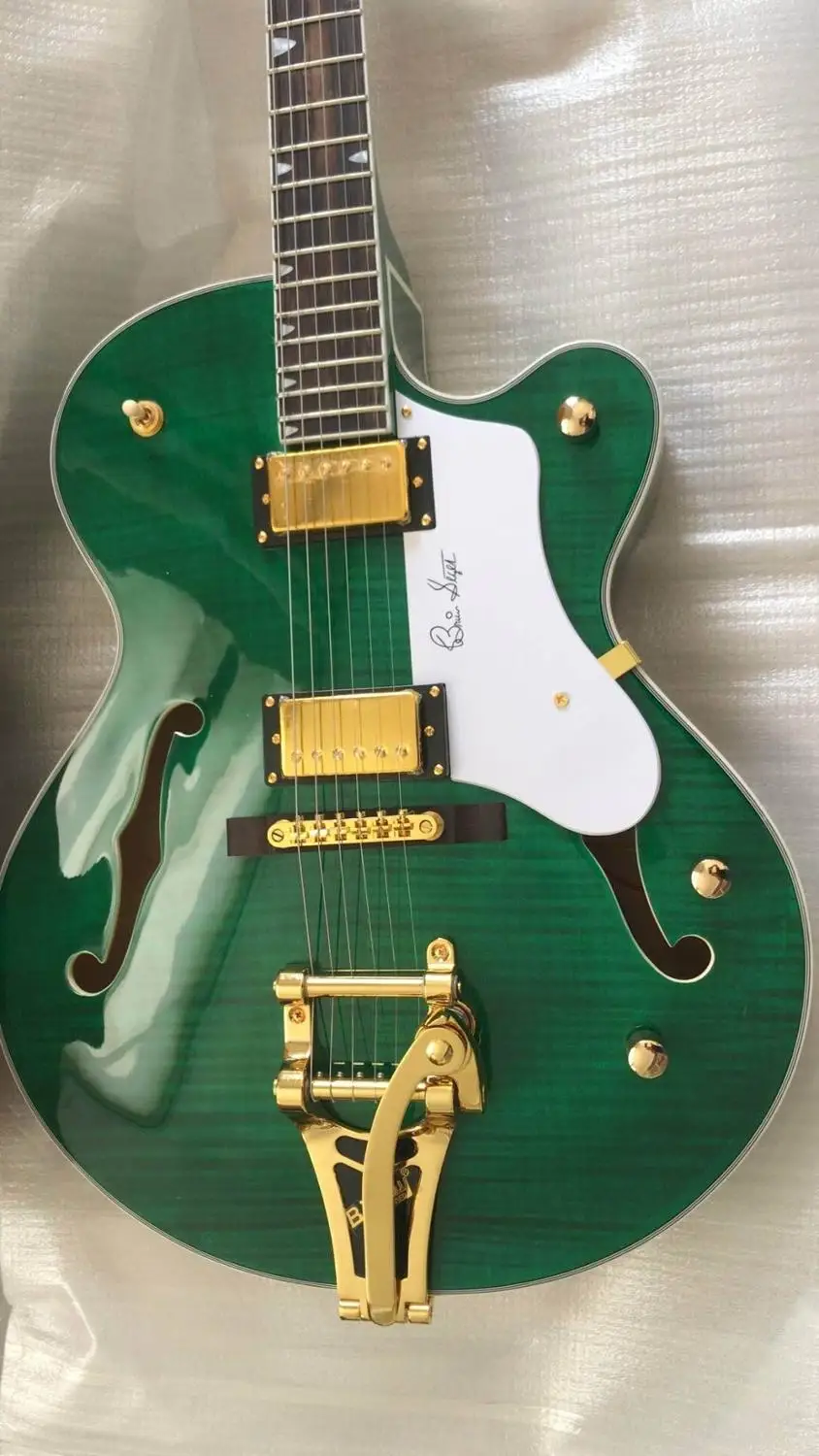 Оптовая продажа китайская джазовая гитара роскошная греческая электрическая 6120