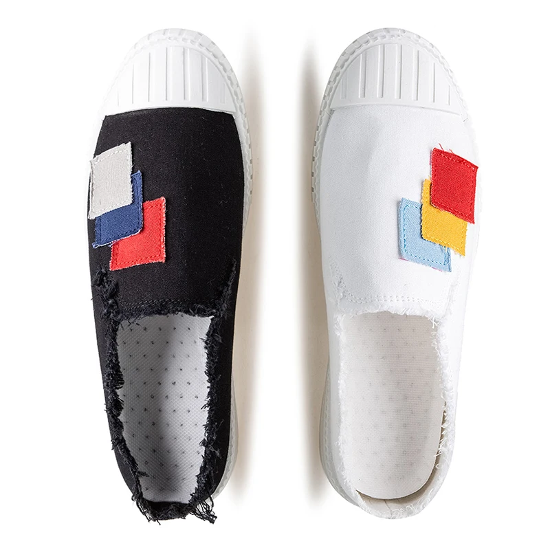 Летняя парусиновая обувь Удобная молодежная модная мужская повседневная Лоферы