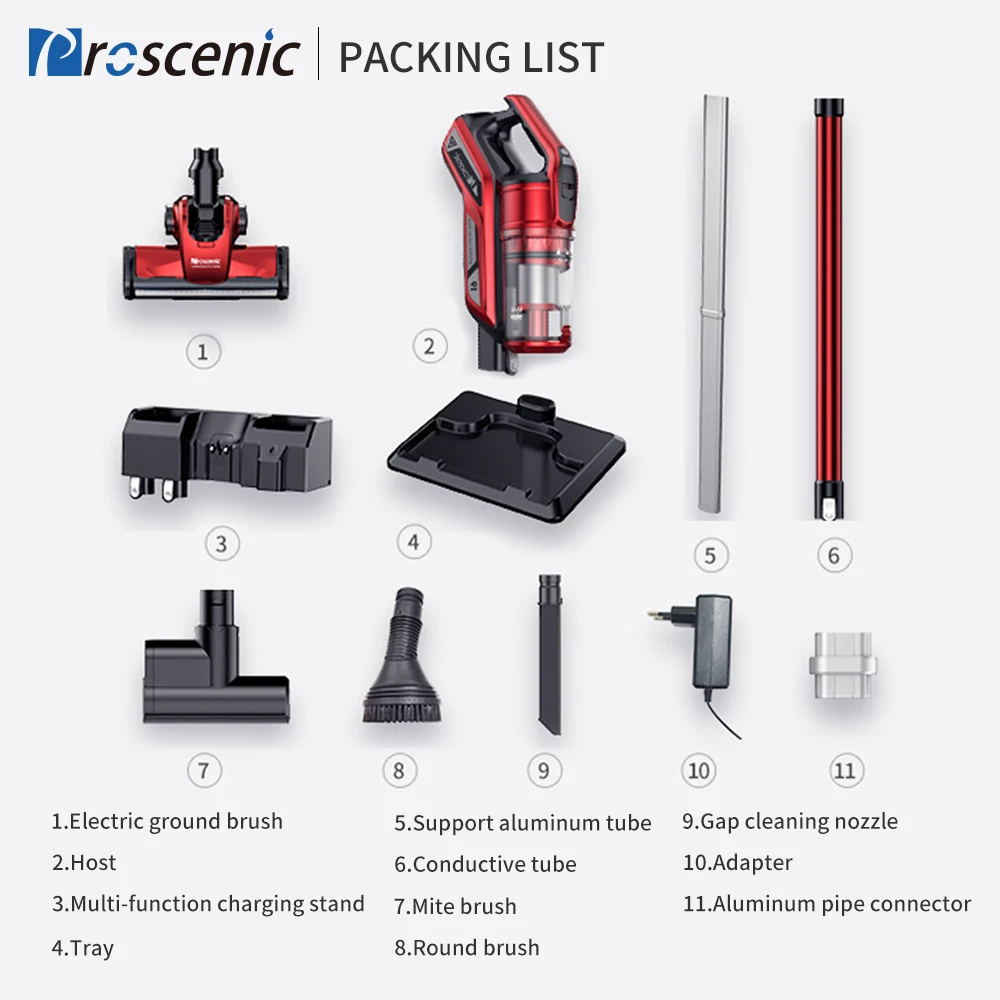 Портативный вертикальный беспроводной пылесос Proscenic I9 перезаряжаемый с