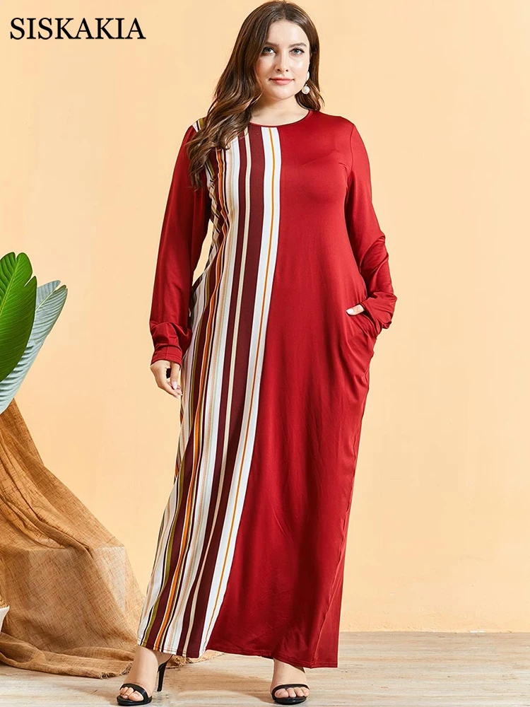 Женская трикотажная одежда Siskakia контрастная Красная Трикотажная контрастных