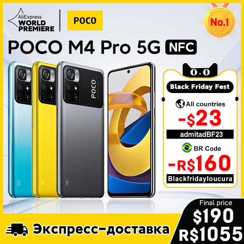  POCO M4 Pro 5G, 33 Вт, 50 МП, 6,6 мАч 