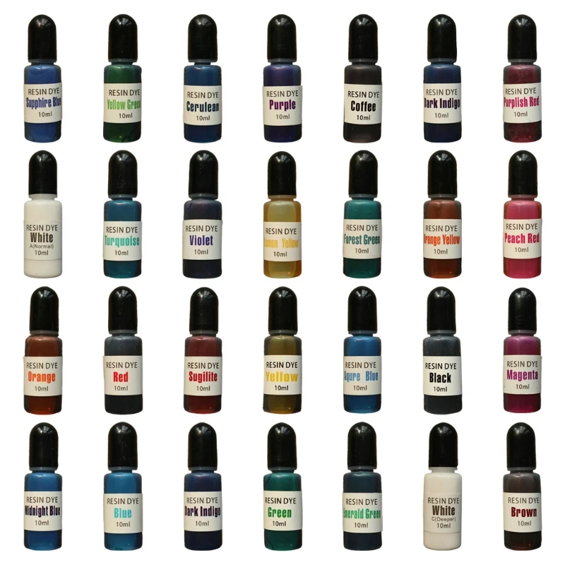 

28Colors Epoxy Resin Diffusion Pigment Alcohol Ink Liquid DIY Craft Colorant Dye N0HE