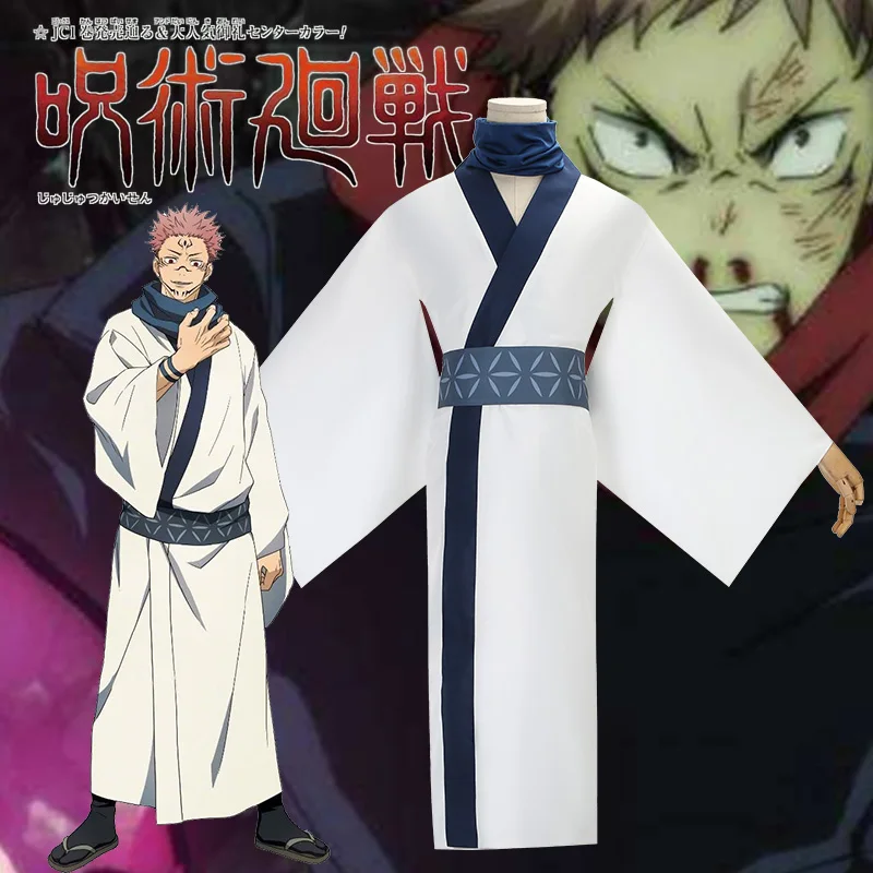 

Men Sportsuit Kimono Jujutsu Kaisen YRyomen Sukuna Cosplay Costume Adult Woman Outfits Jacket Robe Halloween