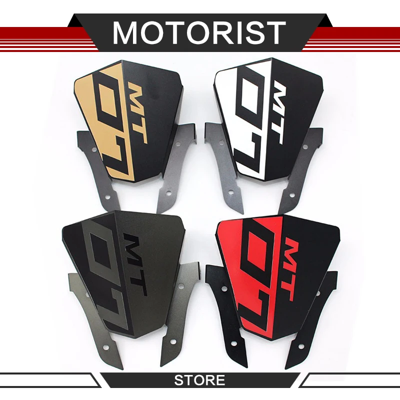 Мотоциклетное алюминиевое ветровое стекло для Yamaha MT07 MT 07 2013 2014 2015 Красный Серый