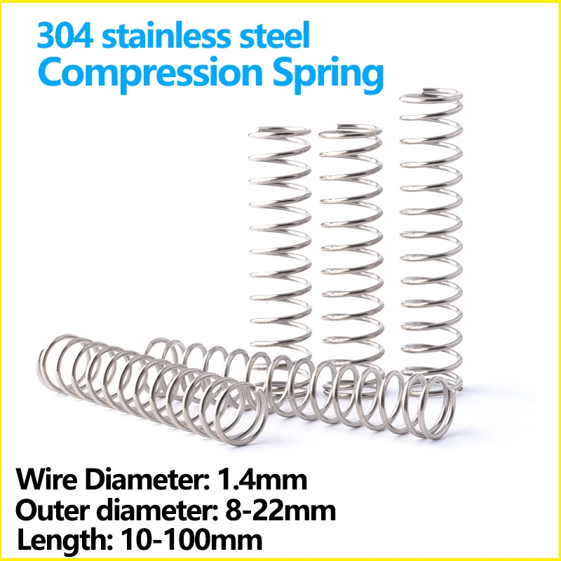 Пружина компрессионная Y типа из нержавеющей стали диаметр проволоки 1 4