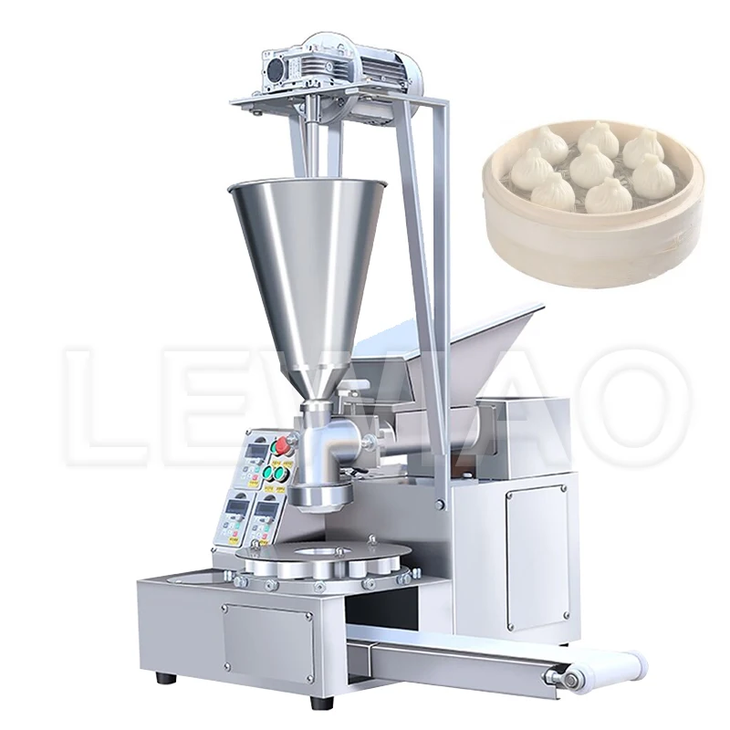 

Automatic Dumpling Dim Sum Maker Machine Commercial Steamed Bun Momo Making Machine